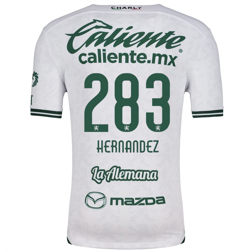 Kids Football Karin Hernández #283 White Green Away Jersey 2024/25 T-Shirt