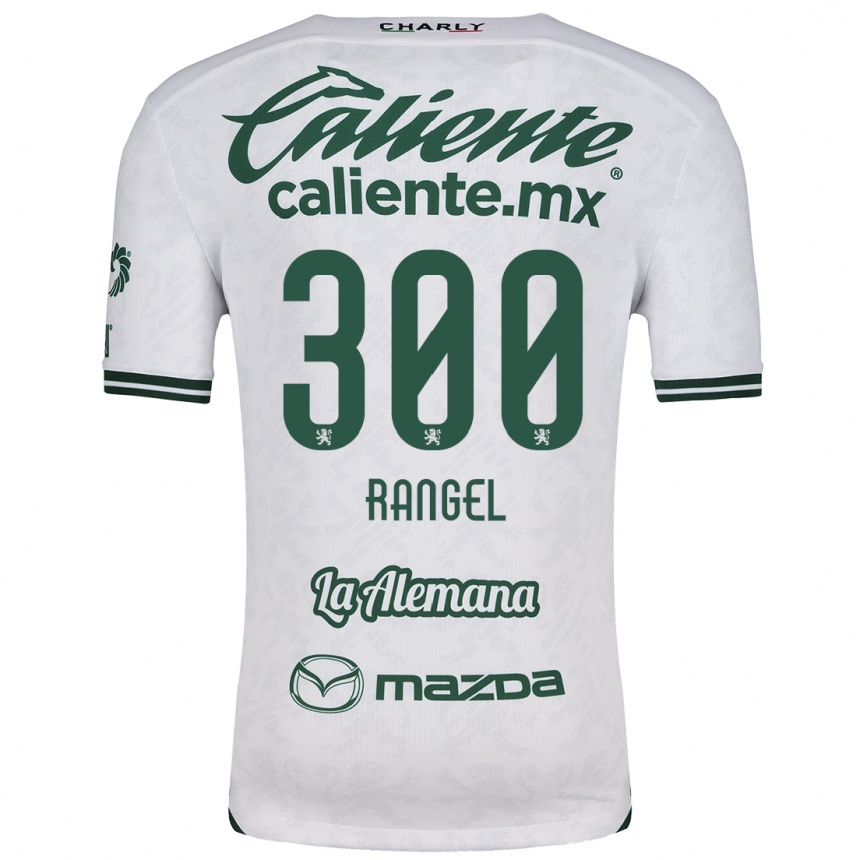 Kids Football Luis Rangel #300 White Green Away Jersey 2024/25 T-Shirt