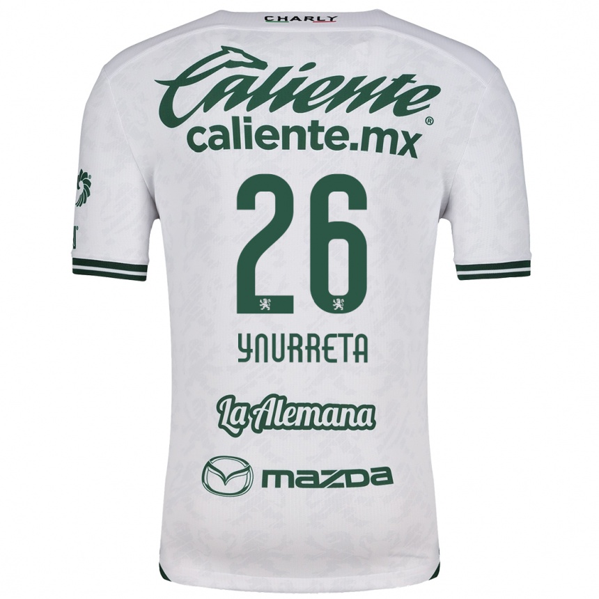 Kids Football Alexandra Hernández Ynurreta #26 White Green Away Jersey 2024/25 T-Shirt