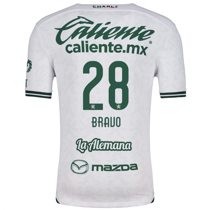 Kids Football Ruth Bravo #28 White Green Away Jersey 2024/25 T-Shirt