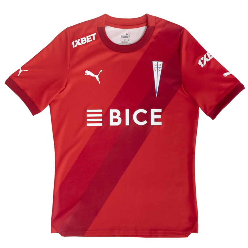 Kids Football Bryan González #19 Red White Away Jersey 2024/25 T-Shirt