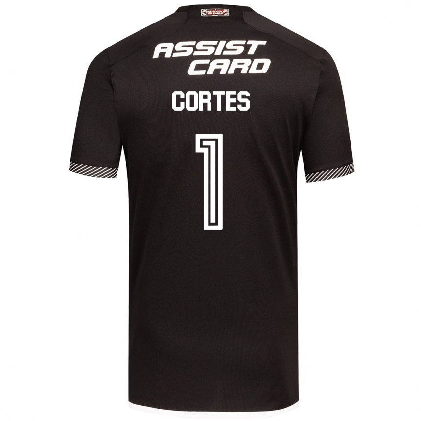 Kids Football Brayan Cortés #1 Black White Away Jersey 2024/25 T-Shirt