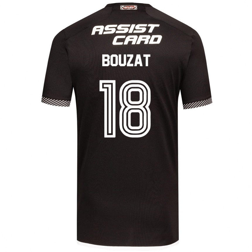 Kids Football Agustín Bouzat #18 Black White Away Jersey 2024/25 T-Shirt