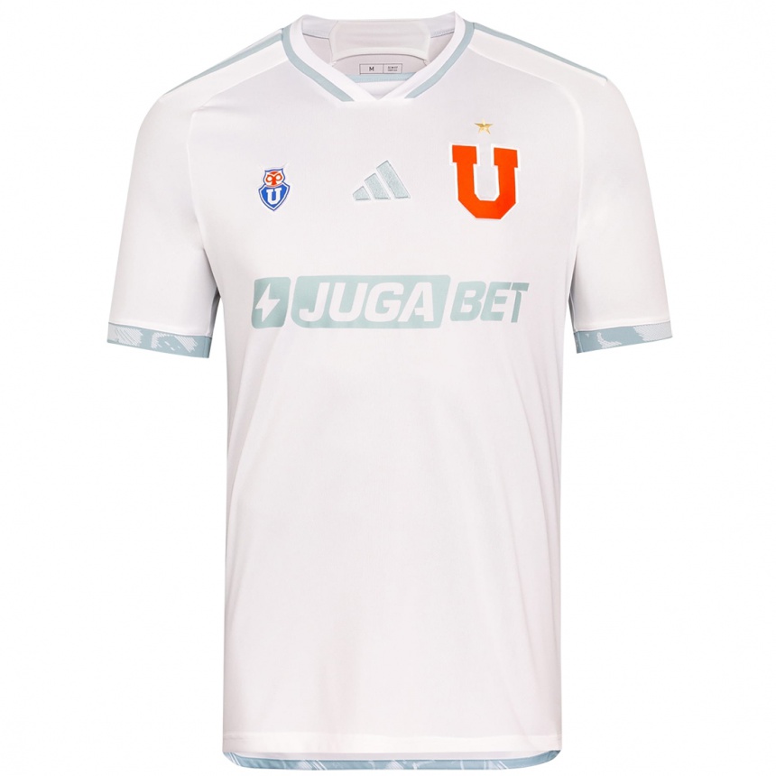 Kids Football Valentina Díaz #22 White Grey Away Jersey 2024/25 T-Shirt