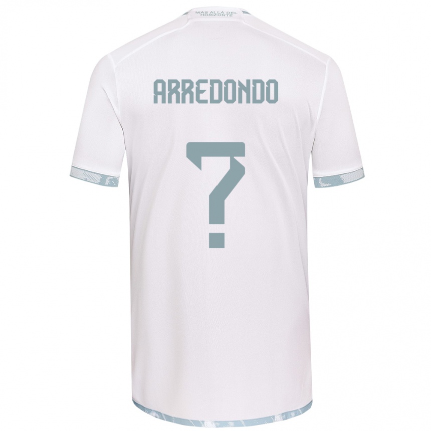 Kids Football Milovan Arredondo #0 White Grey Away Jersey 2024/25 T-Shirt