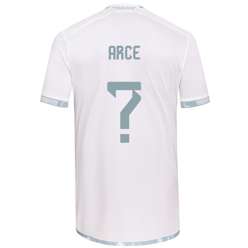 Kids Football Agustín Arce #0 White Grey Away Jersey 2024/25 T-Shirt