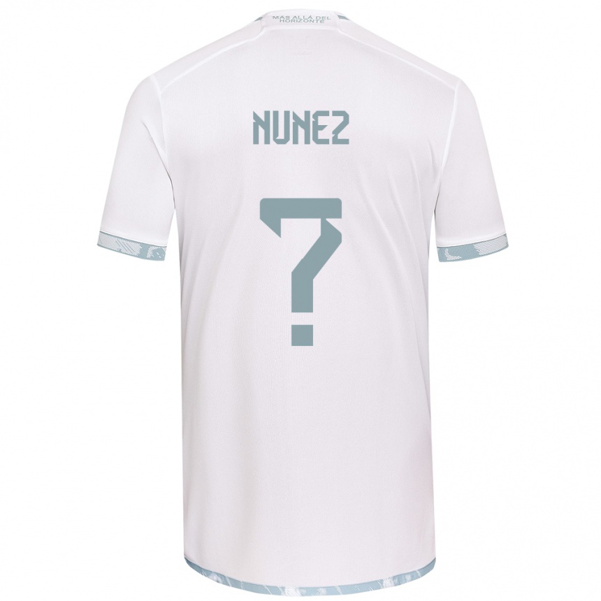 Kids Football Renato Nuñez #0 White Grey Away Jersey 2024/25 T-Shirt