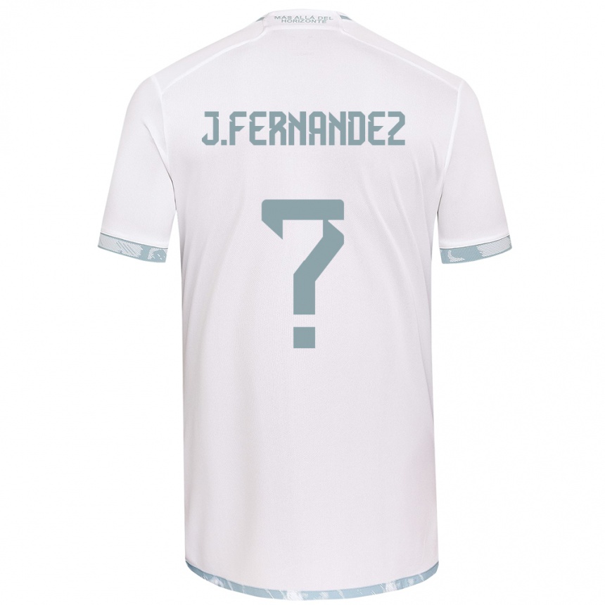 Kids Football José Matías Fernández #0 White Grey Away Jersey 2024/25 T-Shirt