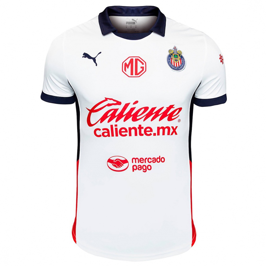 Kids Football Gabriela Valenzuela #9 White Red Blue Away Jersey 2024/25 T-Shirt