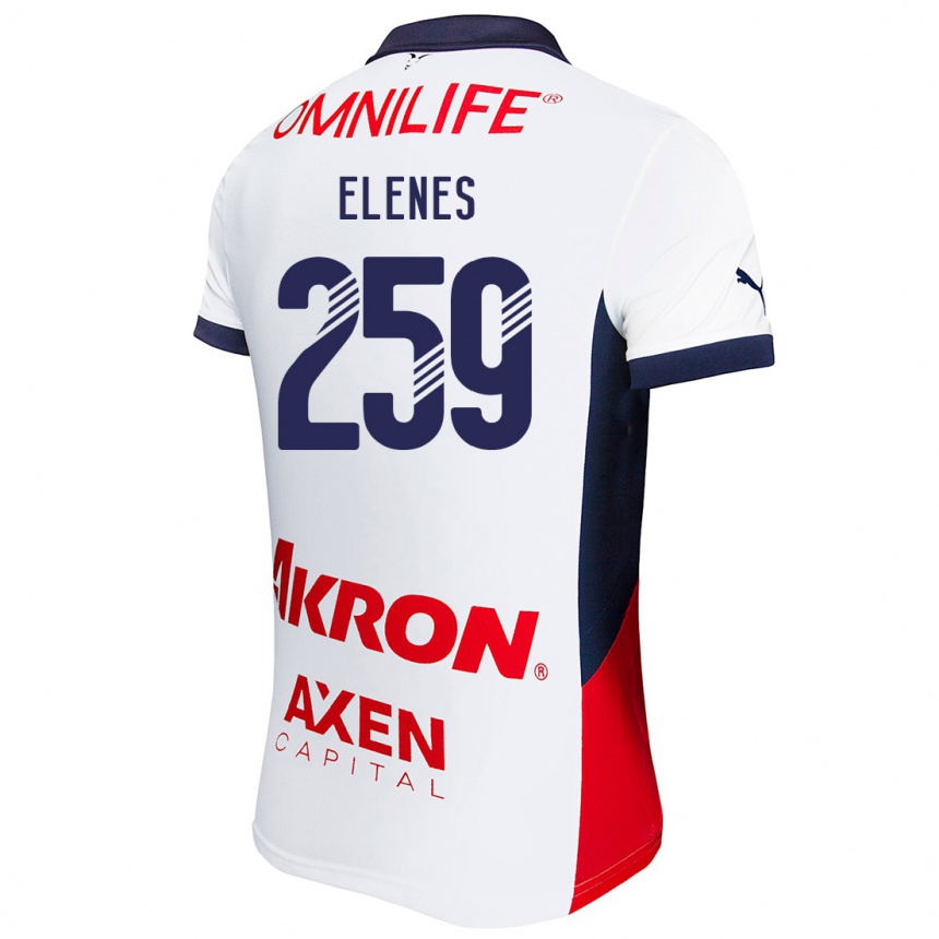 Kids Football José Elenes #259 White Red Blue Away Jersey 2024/25 T-Shirt