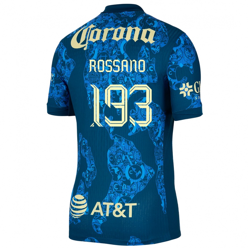 Kids Football Franco Rossano #193 Blue Yellow Away Jersey 2024/25 T-Shirt