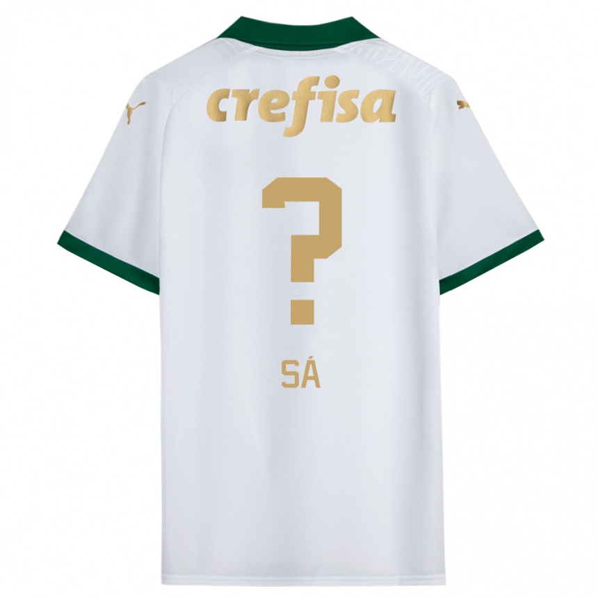 Kids Football Luiz Sá #0 White Green Away Jersey 2024/25 T-Shirt