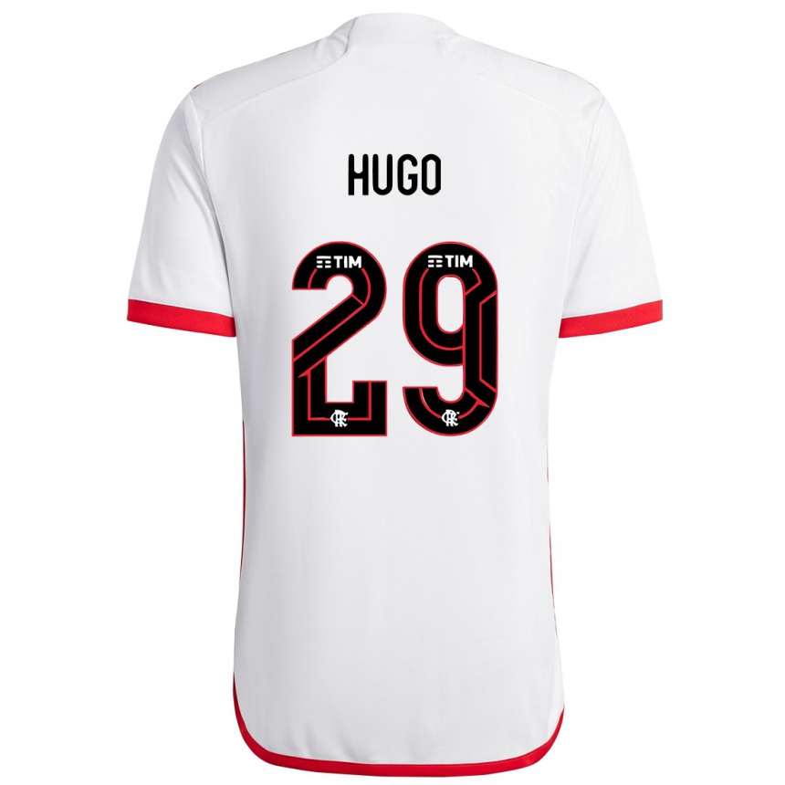 Kids Football Victor Hugo #29 White Red Away Jersey 2024/25 T-Shirt