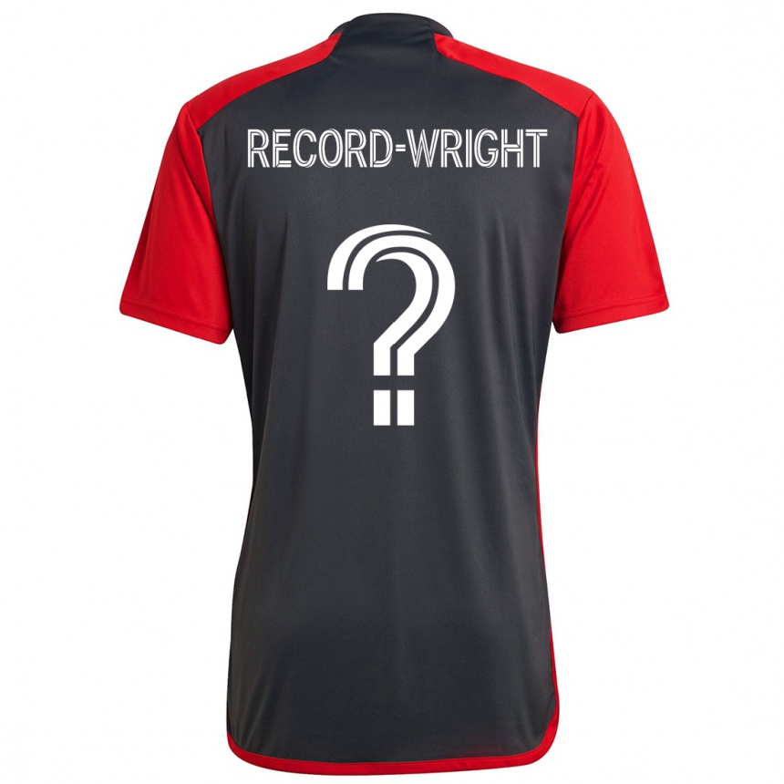 Men Football Kemari Record-Wright #0 Grayn Red Home Jersey 2024/25 T-Shirt