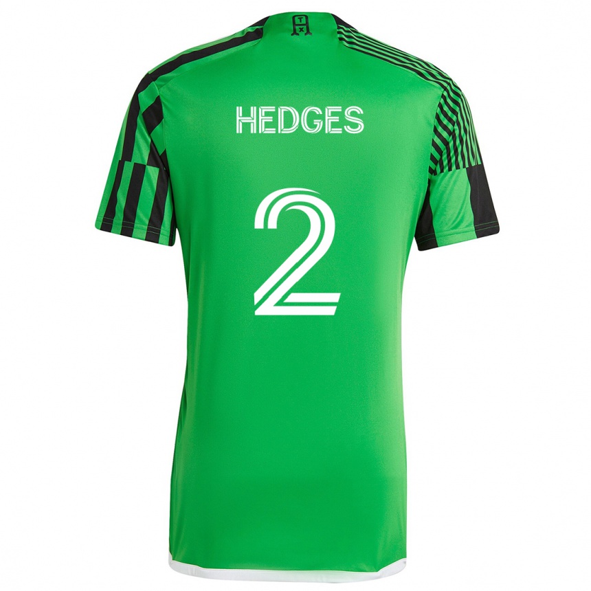 Men Football Matt Hedges #2 Green Black Home Jersey 2024/25 T-Shirt