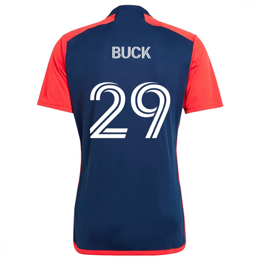 Men Football Noel Buck #29 Blue Red Home Jersey 2024/25 T-Shirt