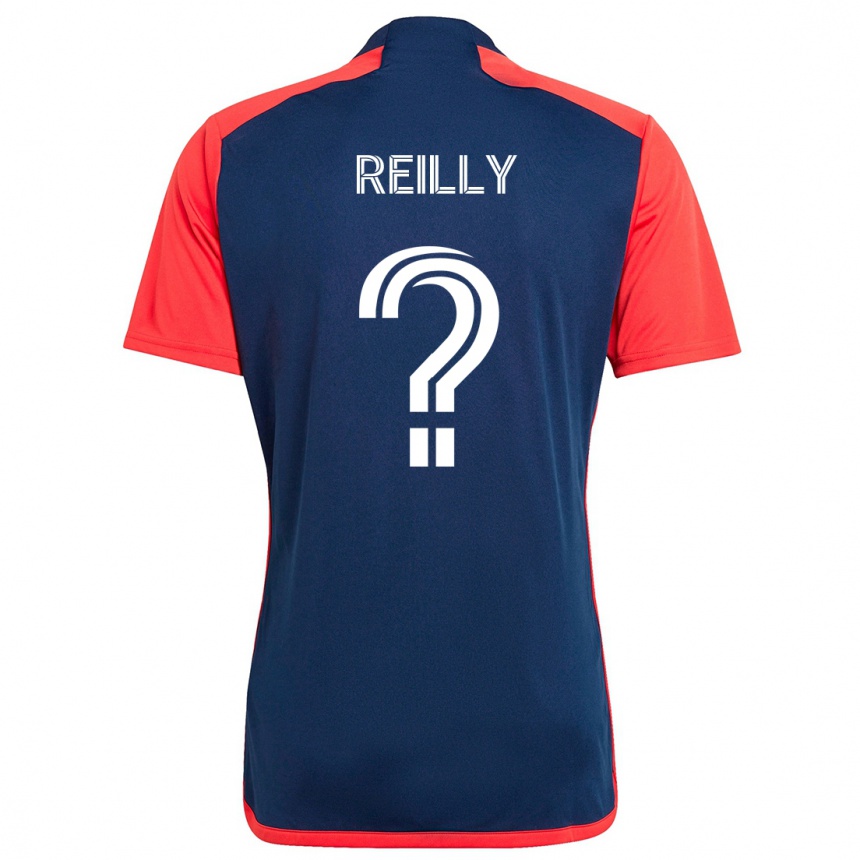 Men Football Aidan Reilly #0 Blue Red Home Jersey 2024/25 T-Shirt