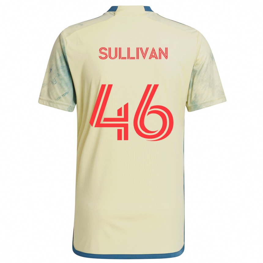 Men Football Dylan Sullivan #46 Yellow Red Blue Home Jersey 2024/25 T-Shirt