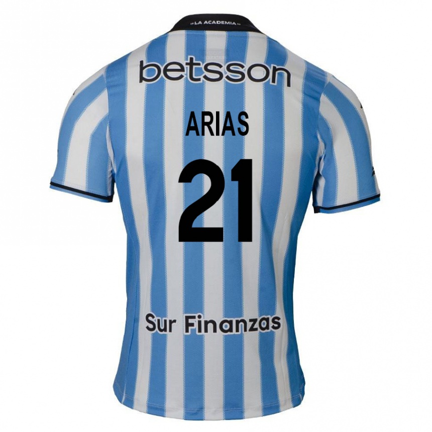 Men Football Gabriel Arias #21 Blue White Black Home Jersey 2024/25 T-Shirt