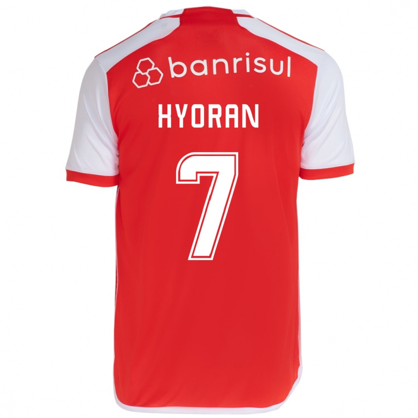 Men Football Hyoran #7 Red White Home Jersey 2024/25 T-Shirt