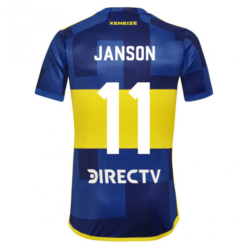 Men Football Lucas Janson #11 Blue Yellow Home Jersey 2024/25 T-Shirt