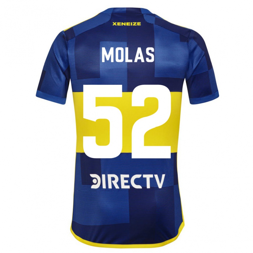 Men Football Walter Molas #52 Blue Yellow Home Jersey 2024/25 T-Shirt