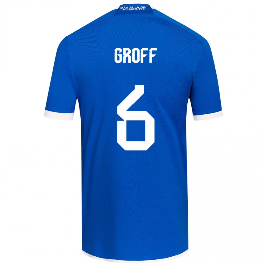 Men Football Llanka Groff #6 Blue White Home Jersey 2024/25 T-Shirt