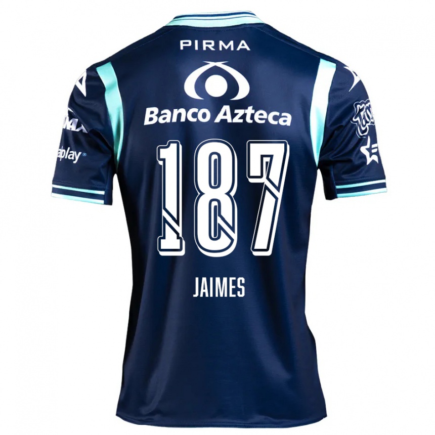 Men Football Tristhan Jaimes #187 Navy Blue Away Jersey 2024/25 T-Shirt