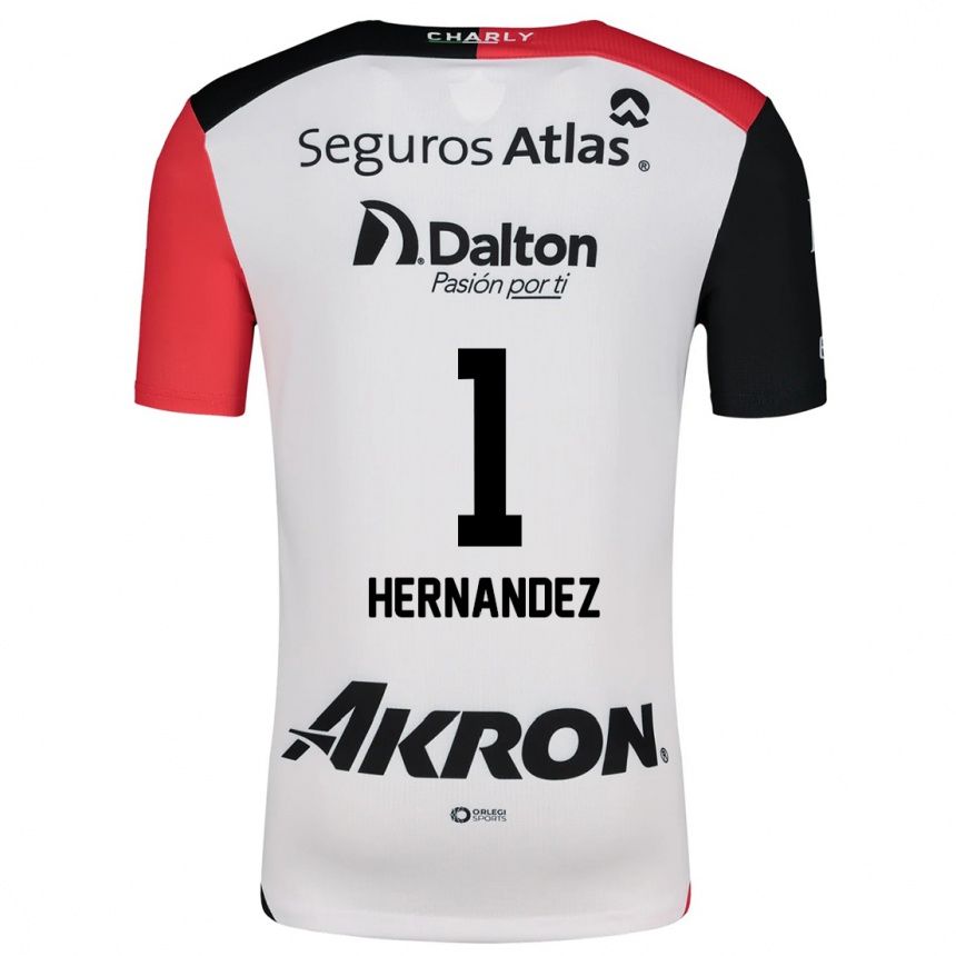 Men Football José Hernández #1 White Red Black Away Jersey 2024/25 T-Shirt