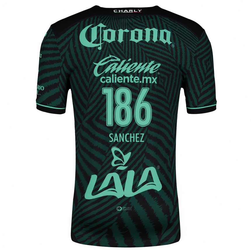 Men Football David Sánchez #186 Black Green Away Jersey 2024/25 T-Shirt