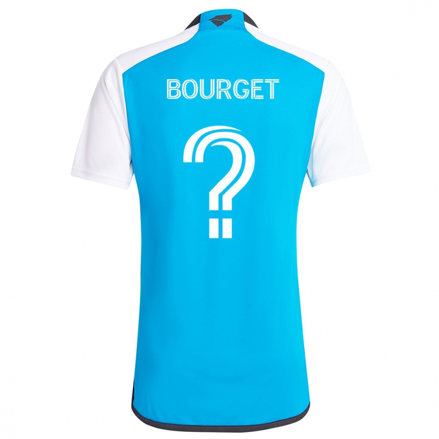 Women Football Sebastian Bourget #0 Blue White Home Jersey 2024/25 T-Shirt