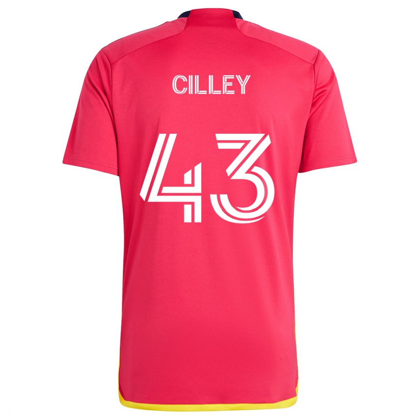 Women Football Cam Cilley #43 Red Blue Home Jersey 2024/25 T-Shirt