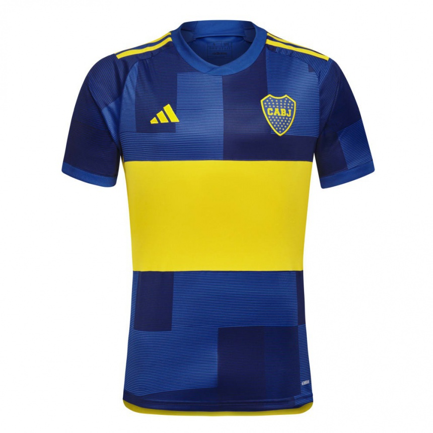 Women Football Agustin Sandez #0 Blue Yellow Home Jersey 2024/25 T-Shirt