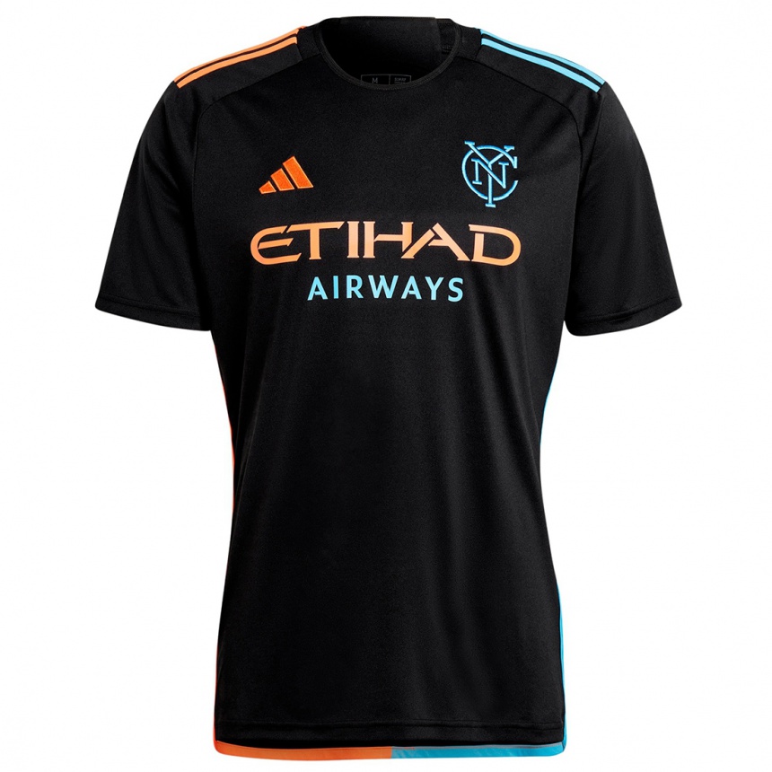 Women Football Klevis Haxhari #47 Black Orange Blue Away Jersey 2024/25 T-Shirt