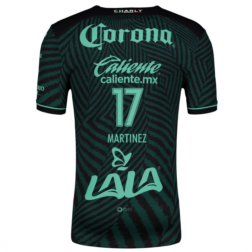 Women Football Marianne Martínez #17 Black Green Away Jersey 2024/25 T-Shirt