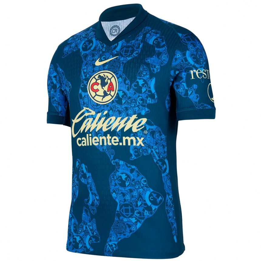 Women Football Iván Rodríguez #15 Blue Yellow Away Jersey 2024/25 T-Shirt