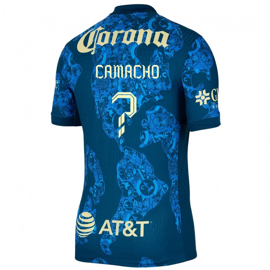 Women Football Jorge Camacho #0 Blue Yellow Away Jersey 2024/25 T-Shirt