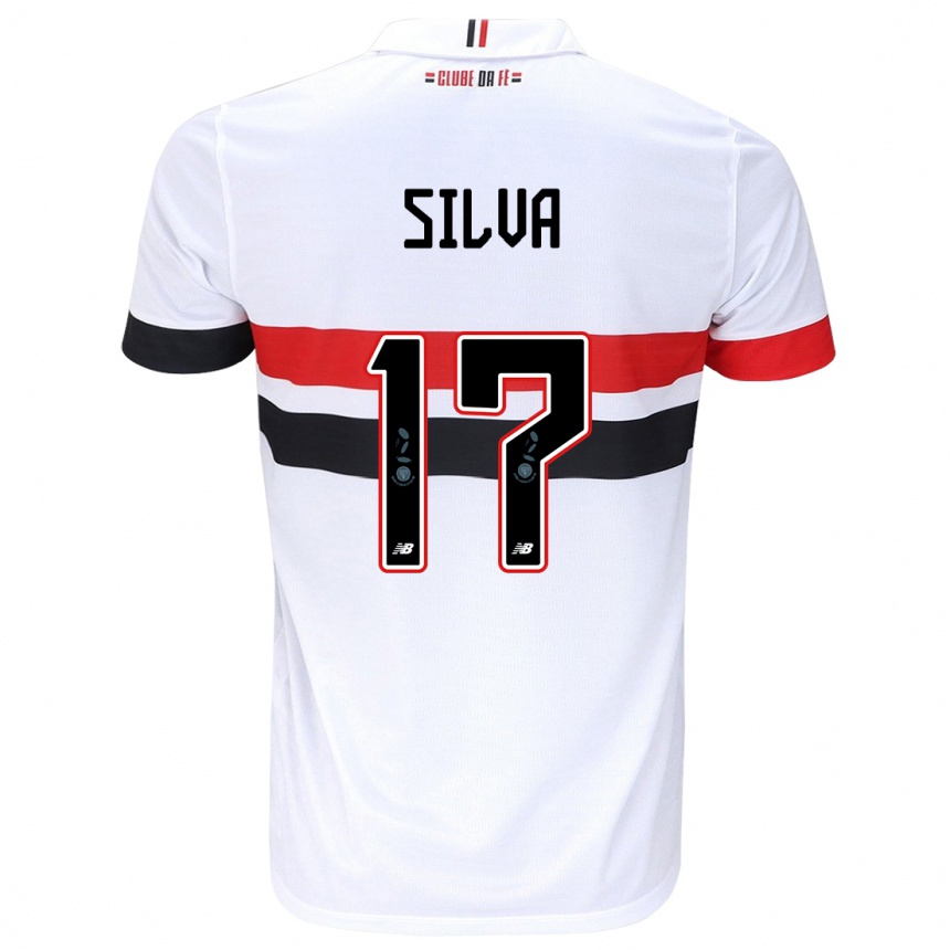 Kids Football André Silva #17 White Red Black Home Jersey 2024/25 T-Shirt