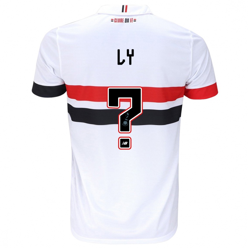 Kids Football Iba Ly #0 White Red Black Home Jersey 2024/25 T-Shirt