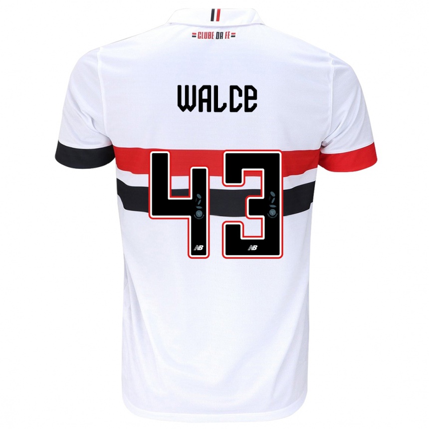 Kids Football Walce #43 White Red Black Home Jersey 2024/25 T-Shirt