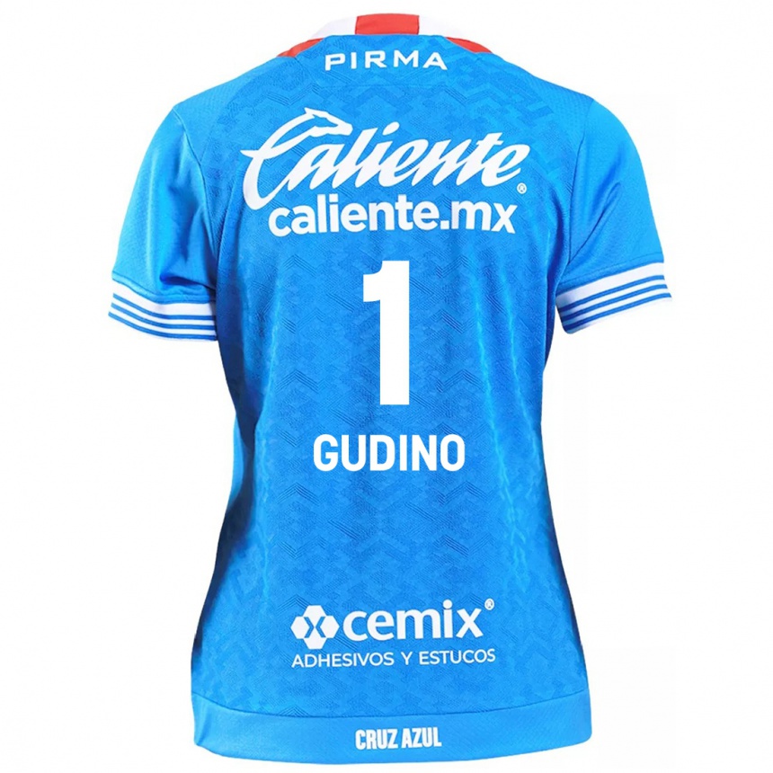 Kids Football Andrés Gudiño #1 Sky Blue Home Jersey 2024/25 T-Shirt