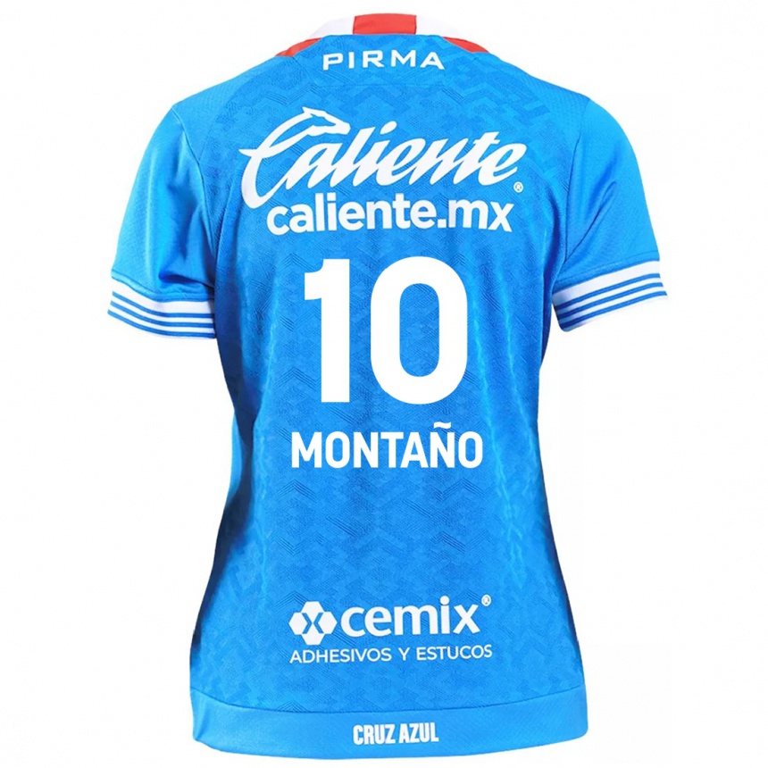 Kids Football Andrés Montaño #10 Sky Blue Home Jersey 2024/25 T-Shirt