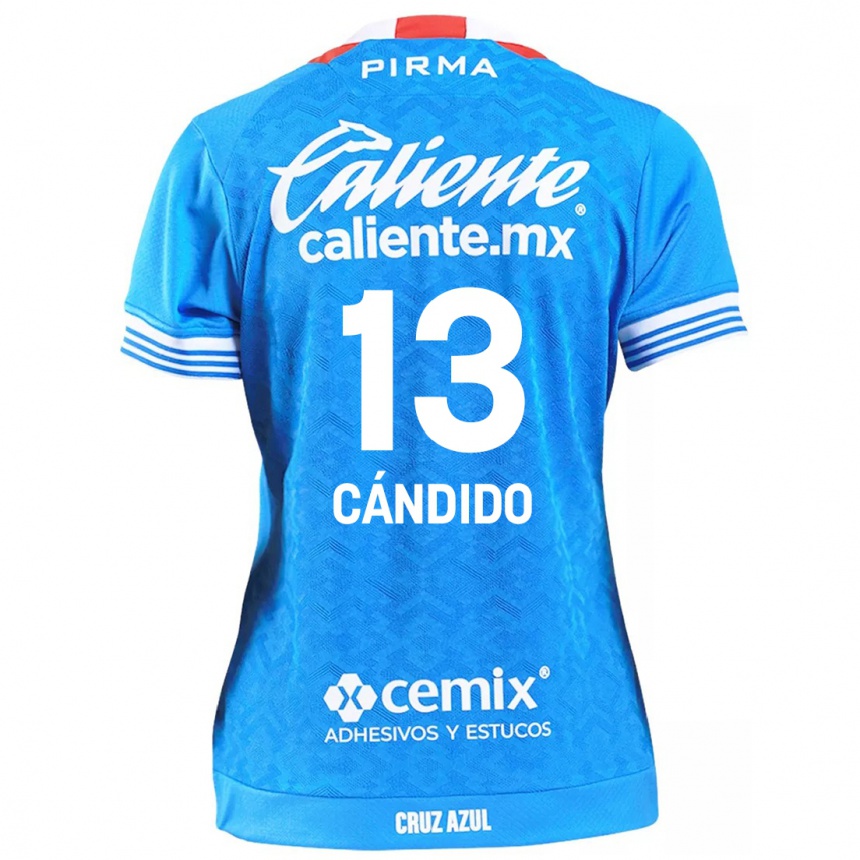 Kids Football Camilo Cándido #13 Sky Blue Home Jersey 2024/25 T-Shirt