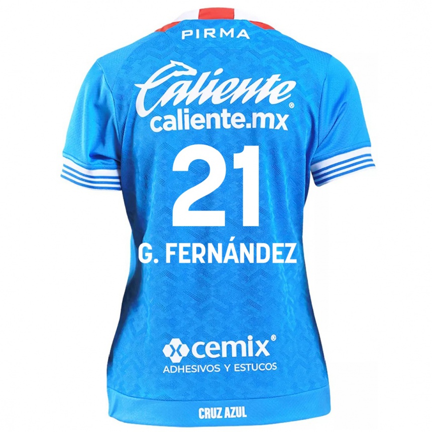 Kids Football Gabriel Fernández #21 Sky Blue Home Jersey 2024/25 T-Shirt