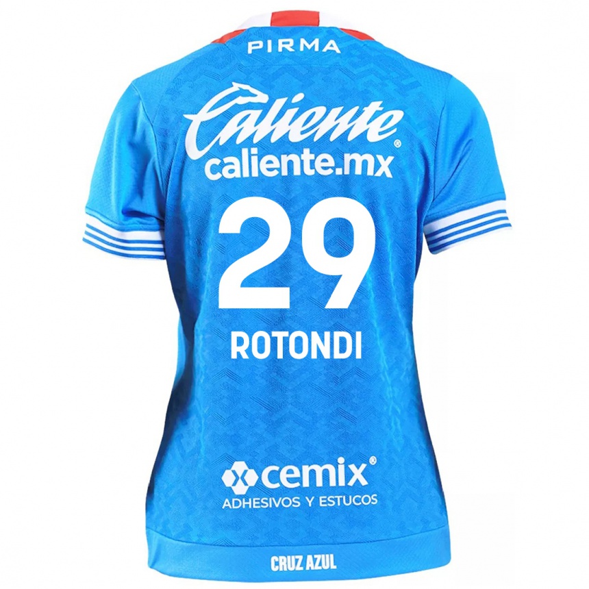 Kids Football Carlos Rotondi #29 Sky Blue Home Jersey 2024/25 T-Shirt