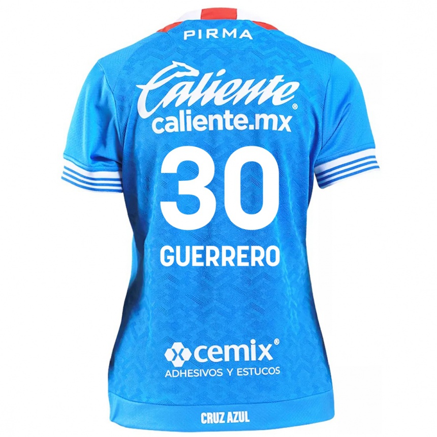 Kids Football Rafael Guerrero #30 Sky Blue Home Jersey 2024/25 T-Shirt