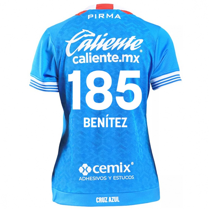 Kids Football Cristopher Benítez #185 Sky Blue Home Jersey 2024/25 T-Shirt