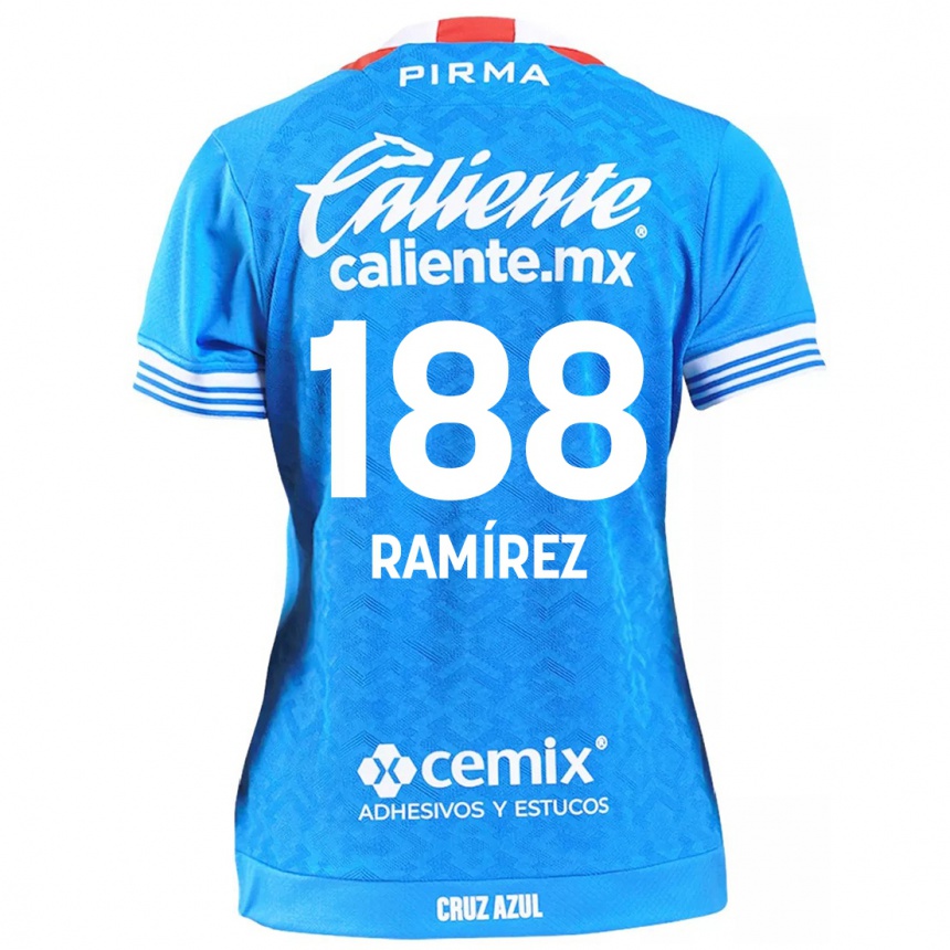 Kids Football Diego Ramírez #188 Sky Blue Home Jersey 2024/25 T-Shirt