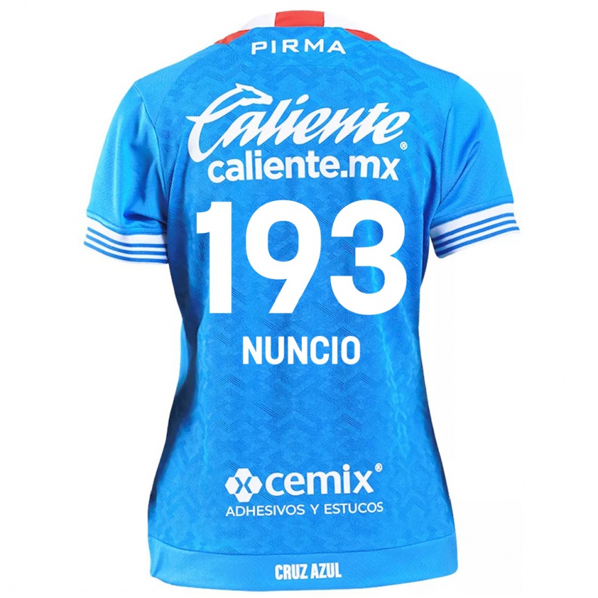 Kids Football Jorge Nuncio #193 Sky Blue Home Jersey 2024/25 T-Shirt