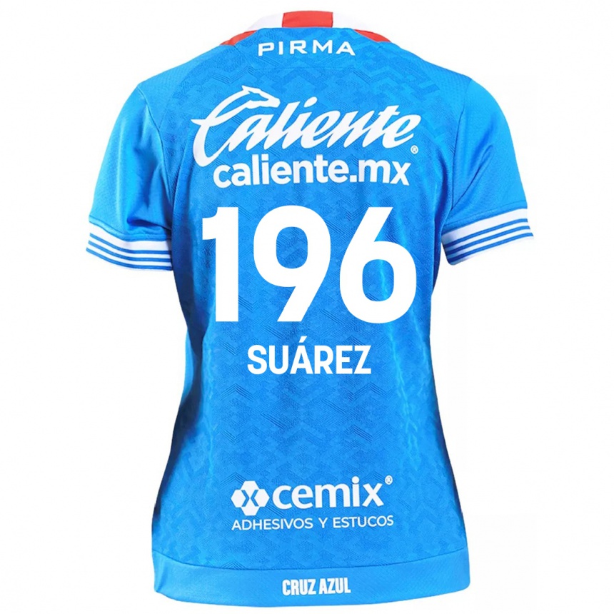 Kids Football Javier Suárez #196 Sky Blue Home Jersey 2024/25 T-Shirt